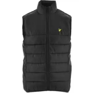 Lyle and Scott Black Wadded Gilet