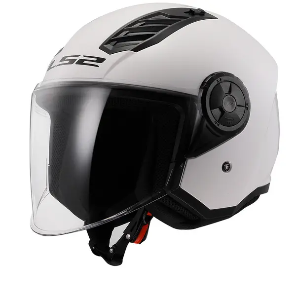 LS2 OF616 Airflow II Solid Gloss White 06 Jet Helmet Size 2XL