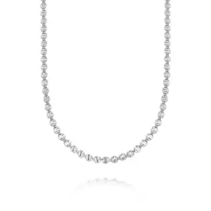 Daisy London 925 Sterling Silver Treasures Sunburst Chain Necklace Sterling Silver