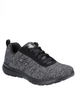 Skechers Flex Appeal 3.0 Insiders Trainer - Black, Size 5, Women