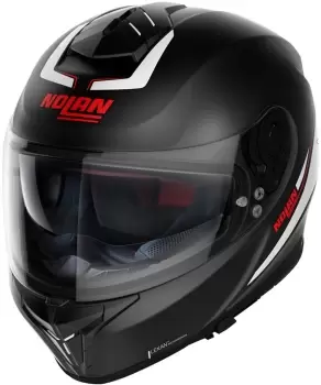 Nolan N80-8 Staple N-Com Helmet, black-white, Size L, black-white, Size L