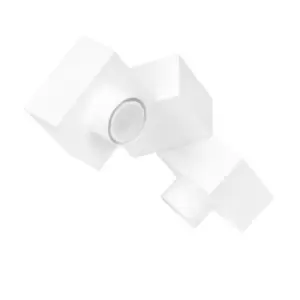 Optix White Angled Surface Mounted Downlight 2x GU10