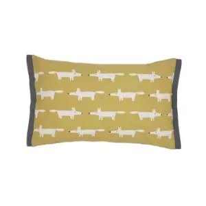 Scion Mr Fox Cushion 30cm x 50cm, Mustard & Charcoal