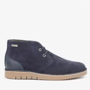 Barbour Mens Kent Suede Chukka Boots - Navy - UK 9