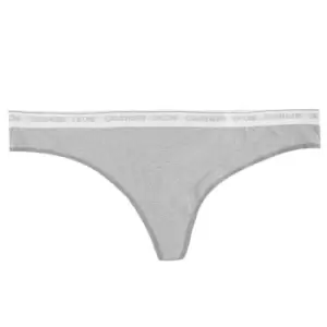 Calvin Klein Plus Cotton Thong - Silver