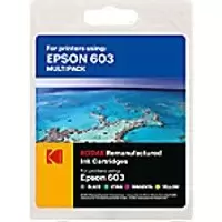 Kodak Ink Cartridge Compatible with Epson 603 CMYK Pack of 4