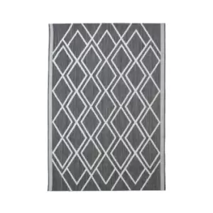 County Diamonds Indoor/Outdoor Rug - Silver - 160x230cm