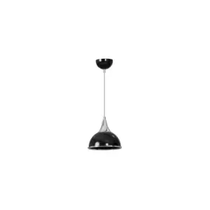 Polo Black Dome Pendant Ceiling Light 1x E27