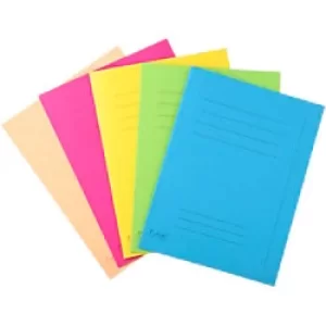 Forever Square Cut Folders Printed, Assorted, 5 Packs of 50