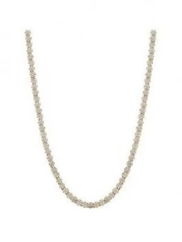 Jon Richard Jon Richard Bridal Gold Plated Fine Pave Allway Tennis Necklace