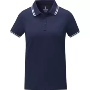 Elevate Womens/Ladies Amarago Short-Sleeved Polo Shirt (S) (Navy)