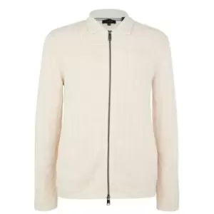 Ted Baker Branm Full Zip Cardigan - Beige