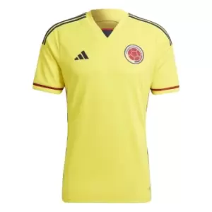 adidas Columbia Home Shirt 2022 2023 Adults - Yellow