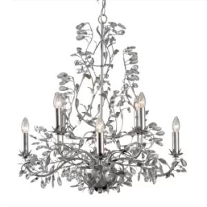 Michelan 8 Light Multi Arm Chandeliers Brushed Silver