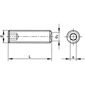 M2X6 Skt Set Screw - Plain Cup (GR-45H) (14.9)