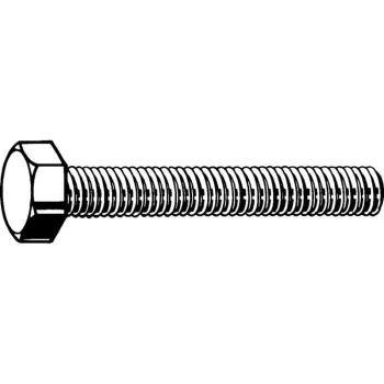 M12X45 Hex Head Set Screw H/D Galvanised (GR-8.8)- you get 5 - Qualfast