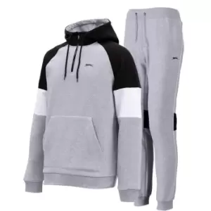 Slazenger Fleece Tracksuit Mens - Grey