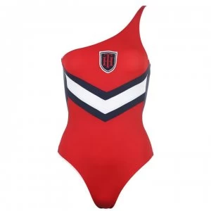 Tommy Bodywear Tommy Hilfiger Logo Swimsuit - 611 TANGO RED