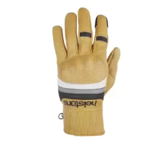 Helstons Mora Air Summer Leather Gold White Grey Black Gloves T12