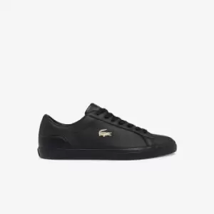 Lacoste Mens Lerond Leather and Synthetic Trainers Size 11 UK Black