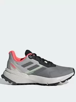 adidas Terrex Soulstride W, Grey/Red, Size 5, Women