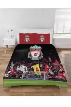 Liverpool FC KOP Reversible Duvet Set - Size: Double - Football