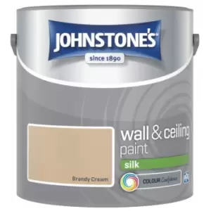 Vinyl Silk Emulsion Brandy Cream 2.5 Litre - Johnstones