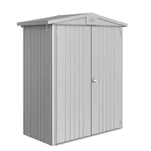 Biohort Europa Size 1 Metal Shed 6' x 3' - Metallic Silver