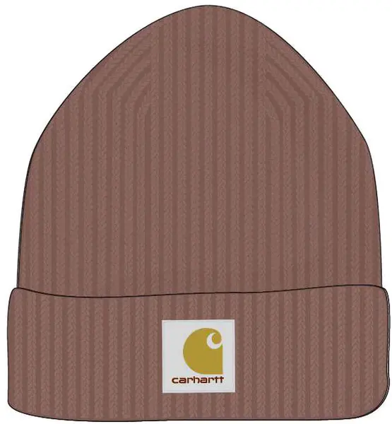 Carhartt Rib Knit Acrylic Ladies Beanie, brown for Women