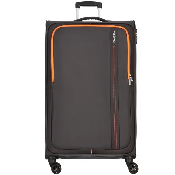 American Tourister Sea Seeker VZDVO Spinner Large Soft Charcoal Grey Suitcase