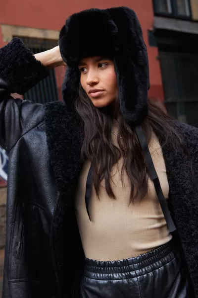 Faux Fur Trapper Hat