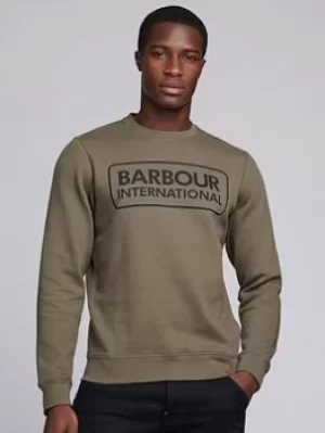 Barbour International Large Logo Sweat, Khaki Size M Men