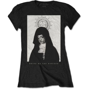 Bring Me The Horizon - Nun Womens Small T-Shirt - Black