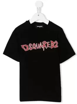 DSQUARED2 KIDS Logo Print Relax T-Shirt Black