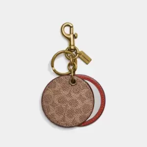 Coach Womens Mirror Bag Charm - Tan Rust