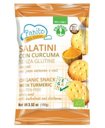 Panito Chickpea Crackers & Turmeric 100g