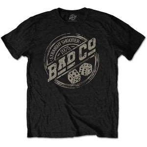 Bad Company - Straight Shooter Roundel Unisex X-Large T-Shirt - Black