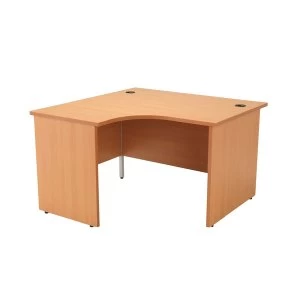 Jemini Beech Left Hand Panel End Radial Desk 1200mm KF838057