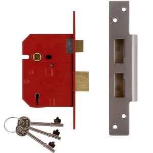 Union 2234E 5 Lever BS Mortice Sashlock Plated Brass Finish 79.5mm 3 in Visi