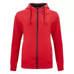 Clique Womens/Ladies Classic Full Zip Hoodie (S) (Red)