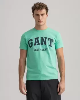 GANT Men Logo T-Shirt (S) Green