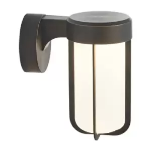 Merano Benevento Outdoor Integrated LED Wall Lamp Brushed Bronze Finish & Frosted Glass IP44