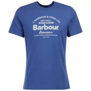 Barbour Mens Airton Tee Loch Blue XXL