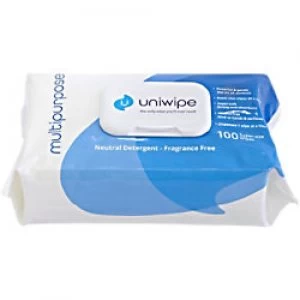 uniwipe Wipes Multipurpose 25cm 100 Sheets