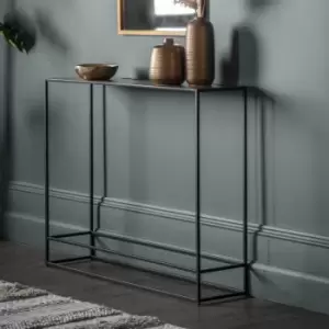 Gallery Interiors Hadston Console Table Antique Gold