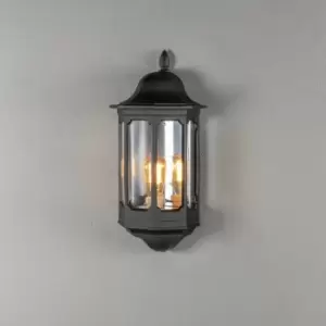 Konstsmide Pallas Outdoor Classic Lantern Wall Light Matt Black, IP23