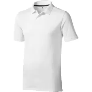 Elevate Mens Calgary Short Sleeve Polo (XXXL) (White)