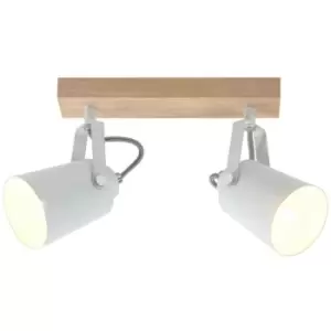 Cristal Record Lighting - Cristal Dera Track Light 2xE14 Natural Wood