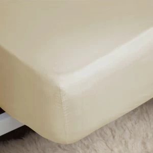 Belledorm Extra Deep Fitted Sheet Cream Double