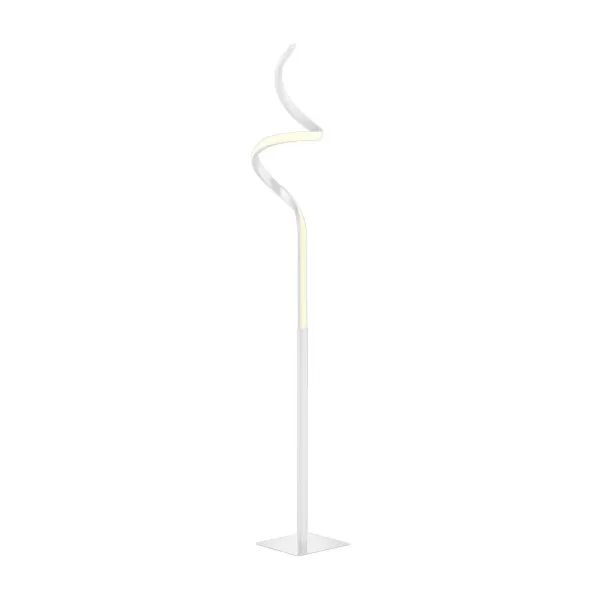 Course Modern LED Integrated Floor Lamp White Matt 4000K